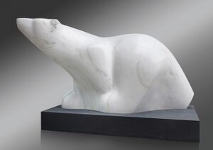 Lebensgroßer Eisbär